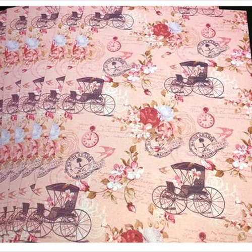 厚紙＊コラージュペーパー＊花馬車＊オリジナル その他素材