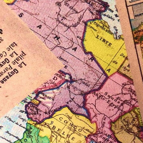 厚紙＊コラージュペーパー＊世界地図＊オリジナル その他素材