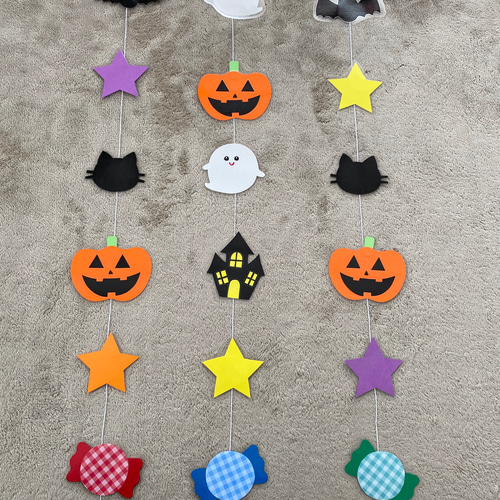 ハロウィン　ハンドメイド　壁面飾りハンドメイド