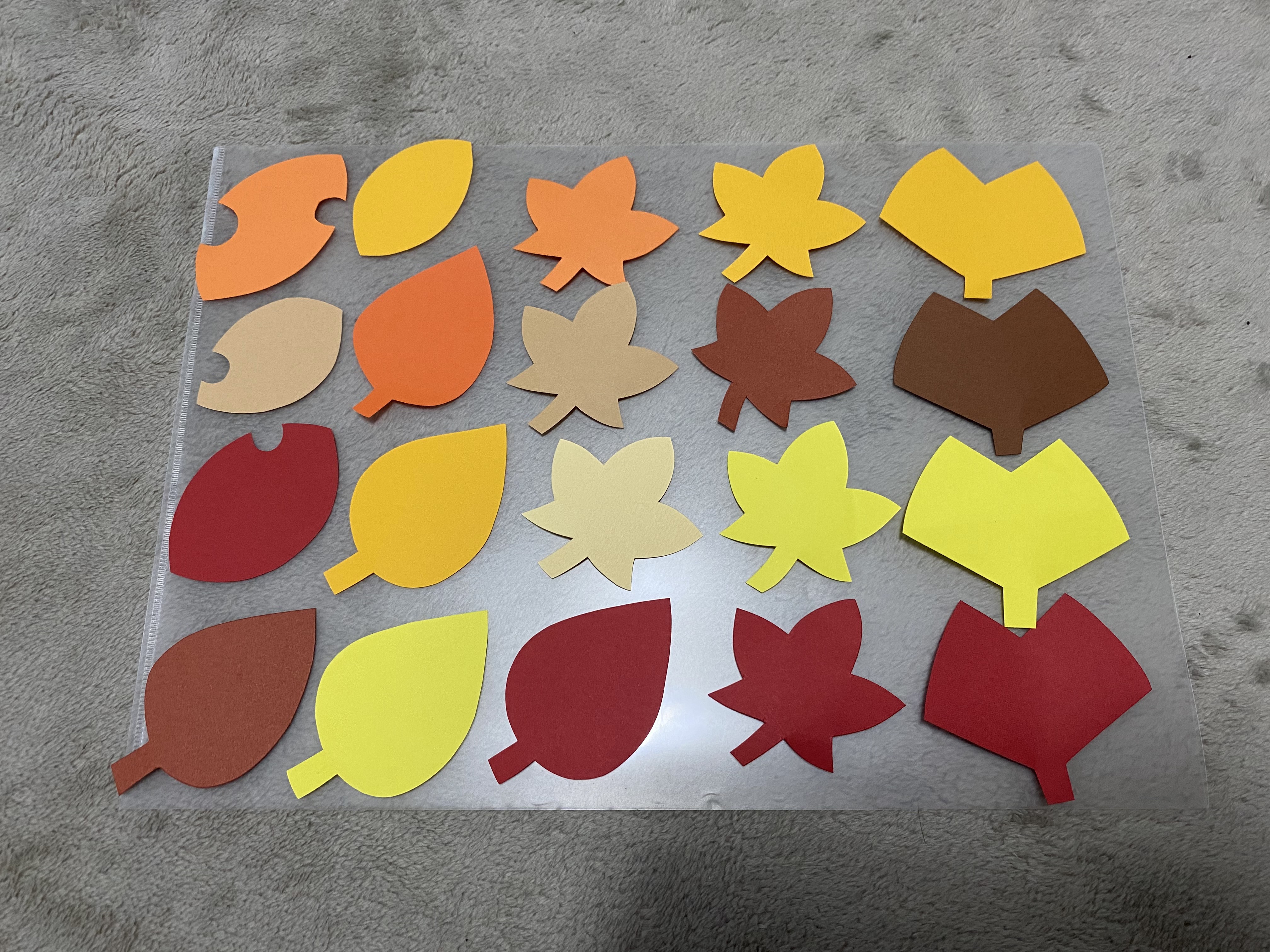 壁面製作 落ち葉 装飾 壁面 製作 紅葉 秋 製作キット 10月壁面