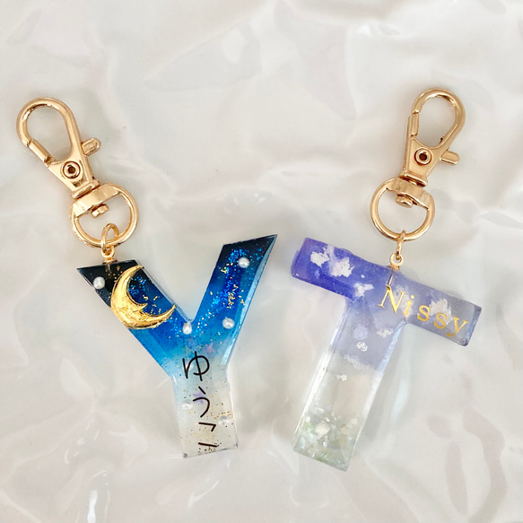 空☆イニシャルキーホルダー☆名前入りオーダー その他アクセサリー 