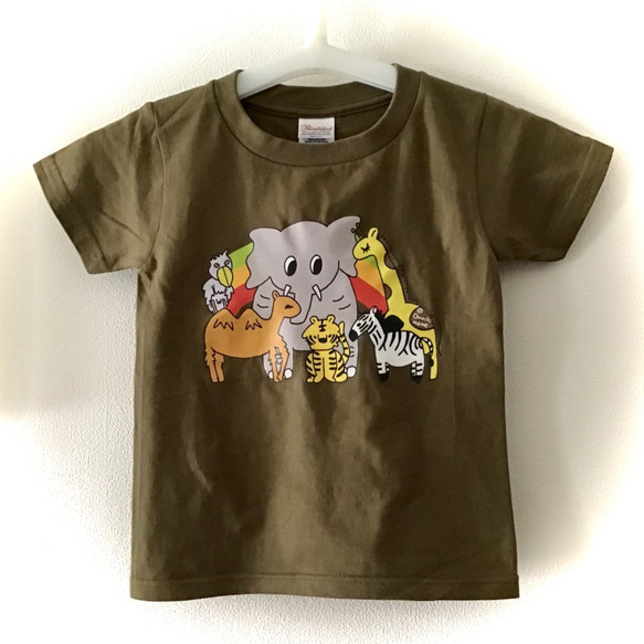 【送料込み】大セール！　KIDSどうぶつTシャツ　サファリ 2枚目の画像