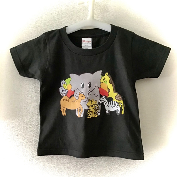 【送料込み】大セール！　KIDSどうぶつTシャツ　サファリ 3枚目の画像