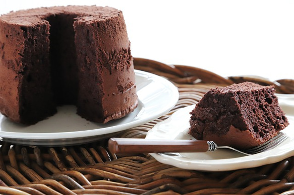 オーガニックカカオのショコラほろほろ玄米シフォン（小麦､油､乳製品､添加物､不使用）農薬不使用､発酵素材を使用しています 3枚目の画像