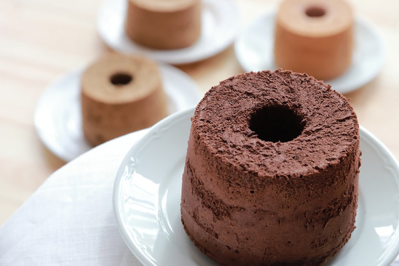 オーガニックカカオのショコラほろほろ玄米シフォン（小麦､油､乳製品､添加物､不使用）農薬不使用､発酵素材を使用しています 4枚目の画像