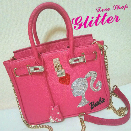 デコバーキン25サイズ ピンク ハンドバッグ deco shop～Glitter～ 通販  