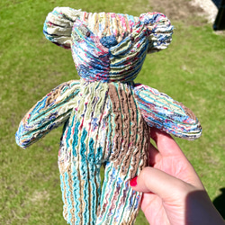 手縫い製 キルトマット ブティ トプラント すずらん テディベア