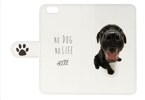 iPhoneの全機種対応 手帳型 レザーケース 犬 DOG  ドッグ 子犬 2枚目の画像