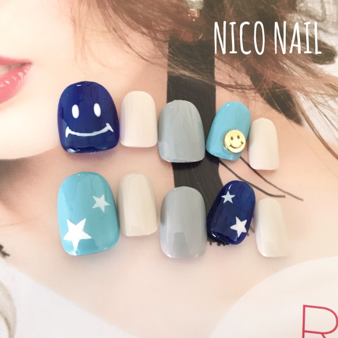 ニコちゃんネイル☻ ネイルチップ（つけ爪） nico nail 通販｜Creema