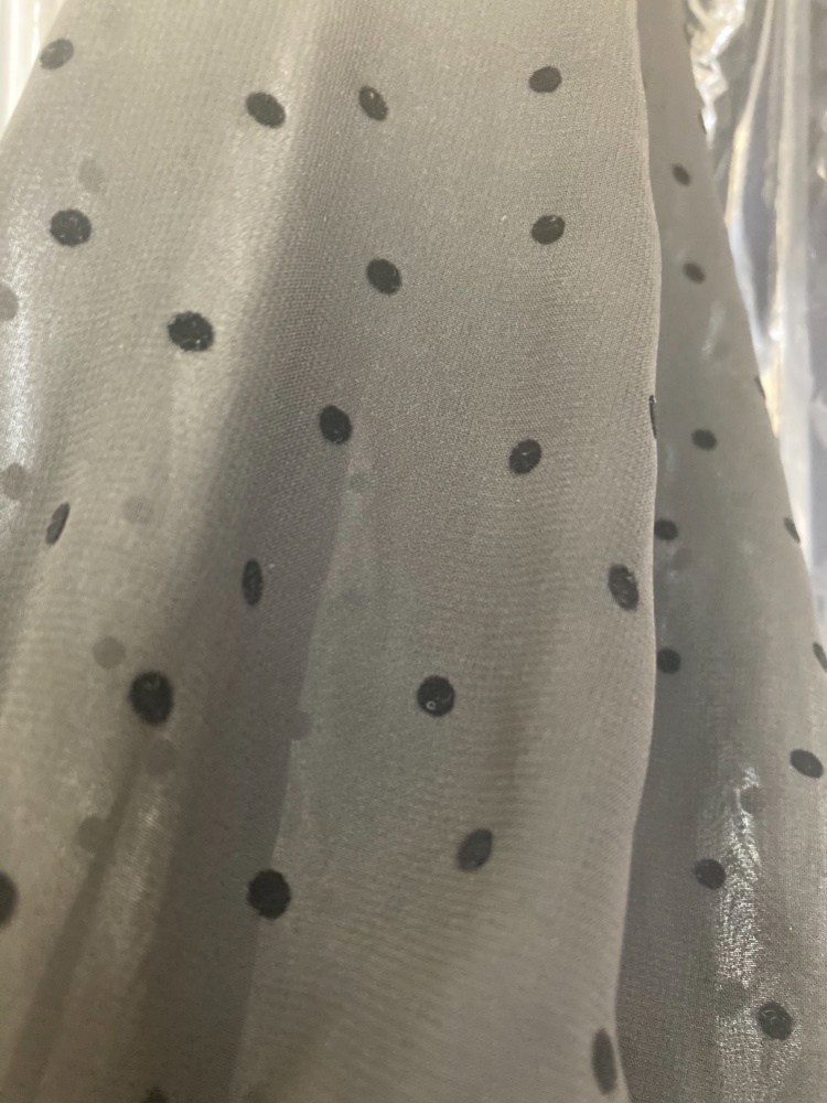 シフォンドットブラウス