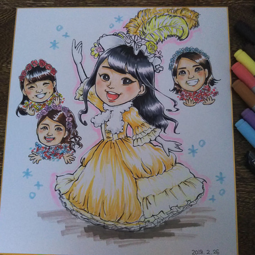 似顔絵オーダー イラスト あすか 通販 11677719｜Creema(クリーマ)