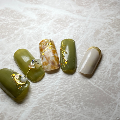 ピスタチオニュアンスネイル ネイルチップ（つけ爪） Mion 通販  