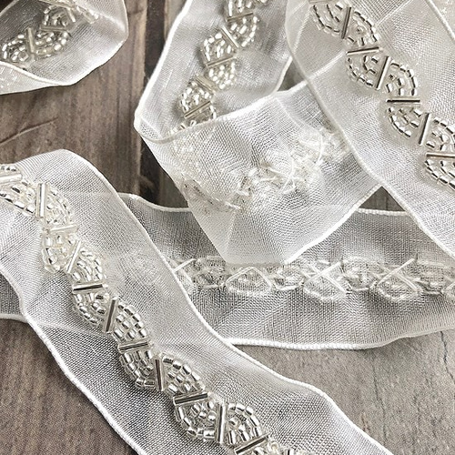 オーガンジービーズリボン ❁338〜341