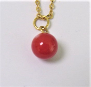 土佐の宝石珊瑚   さんご　ネックレス・ペンダント　アクセサリ－・ジュエリ－　ペンダントトップ　　No－01319
