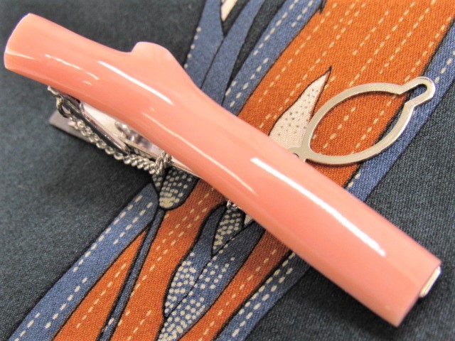 宝石珊瑚  さんご　メンズ　アクセサリ－・ジュエリ－　タイピン・カフス　　No－01215