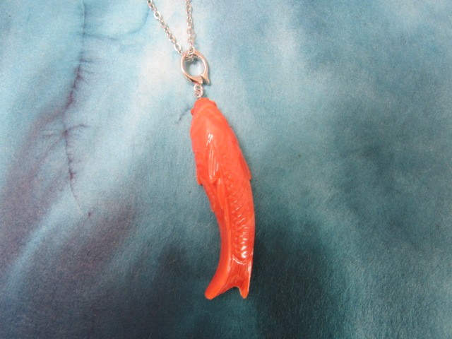 宝石珊瑚   さんご　レディース　アクセサリー・ジュエリー　ネックレス・ペンダント　　　No－01069