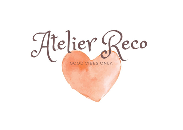 即日発送あり！【Atelier Reco】名入・色指定可能！ハートのアクセサリー台紙【30枚～】 3枚目の画像