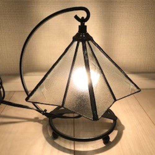 昭和のレトロガラス『夜空』ランプ スタンドライト・テーブルランプ