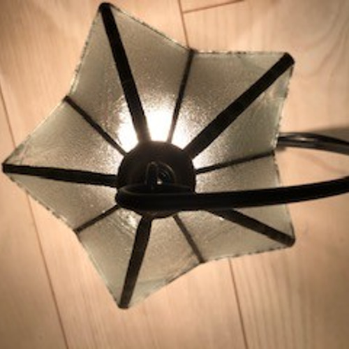 昭和のレトロガラス『夜空』ランプ スタンドライト・テーブルランプ