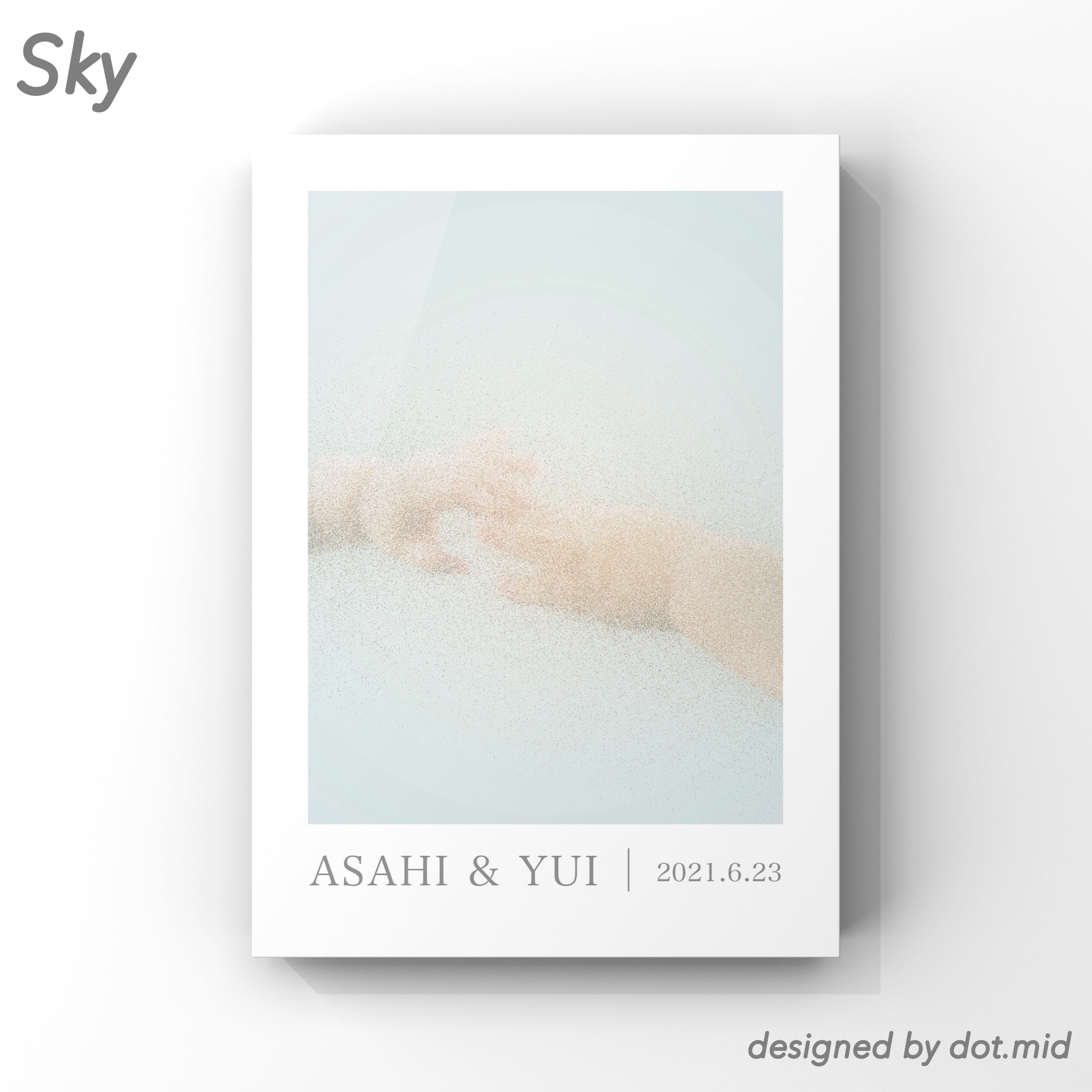 【フリー】お手持ちの画像でOK・構図指定なし・メモリアルボード【フチあり】