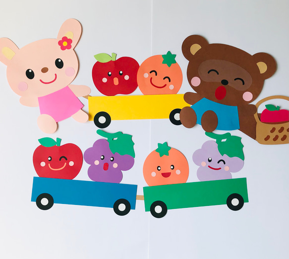 くま うさぎ スモック 壁面飾り オーダー