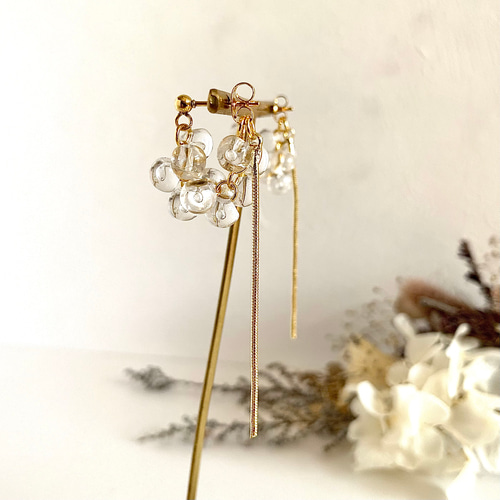 no.45〜mist〜ピアス・イヤリング(送料無料) ピアス（フック・チェーン 