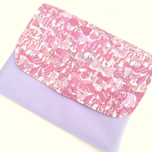 リバティJenny's Ribbon柄（Pink)の移動ポケット 雑貨・その他