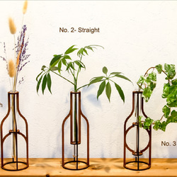フラワーベース No. 3 - Round 花瓶　レーザーカットデザイン　おしゃれインテリア 10枚目の画像
