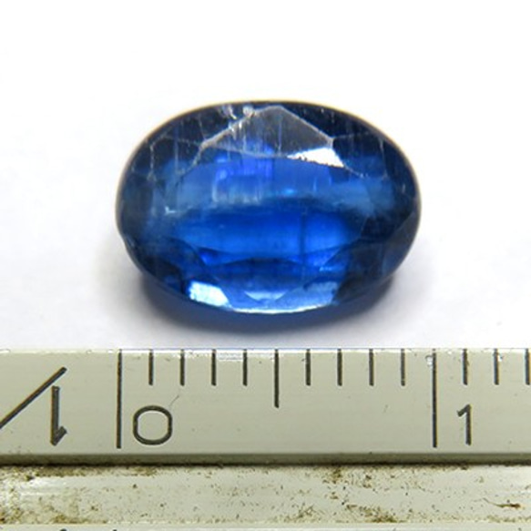 カイヤナイト ルース レアストーン 天然石 非加熱 大粒 3.25ct  ロイヤルブルー ブラジル産 trr197 4枚目の画像
