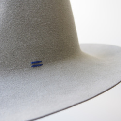 【hamaji様専用】Fedora Hat  - grey × blue 2枚目の画像