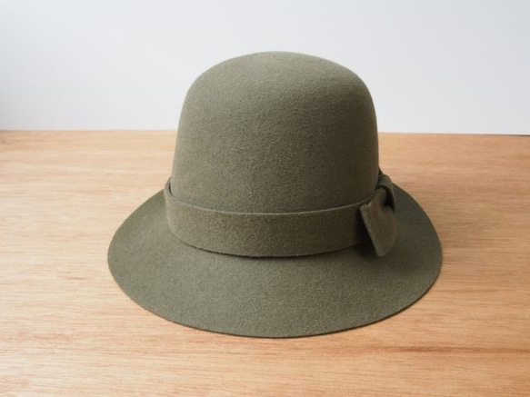 Olive Ribbon Hat 4枚目の画像