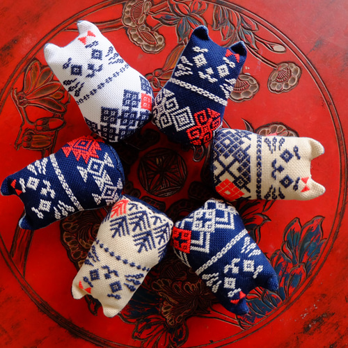 ねこ柄ハンドメイド　7点 nakanotetsu_nn2316h-11