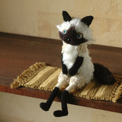 リラックス☆シャム猫 あみぐるみ knit'n pot 通販 12583342｜Creema