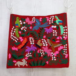 メキシコ 手織り シナカンタン刺繍 クッションカバー 40 45 11 3枚目の画像
