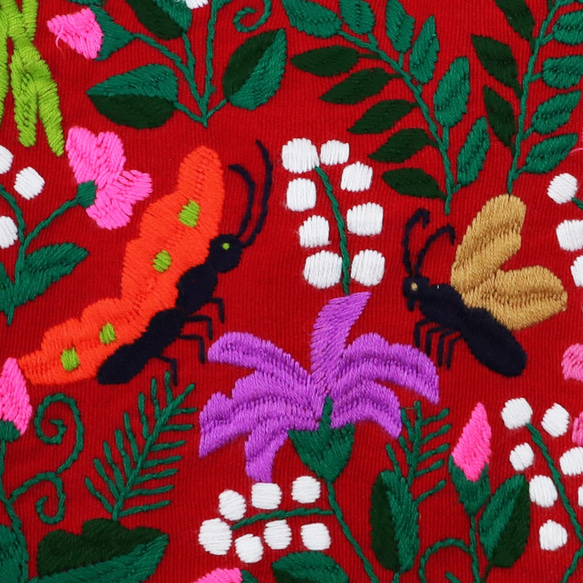 メキシコ 手織り シナカンタン刺繍 クッションカバー 40 45 11 4枚目の画像