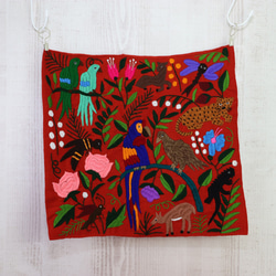 メキシコ 手織り シナカンタン刺繍 クッションカバー 40 45 12 3枚目の画像