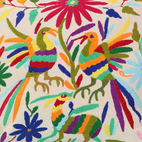 メキシコの伝統的なテナンゴ刺繍 クッションカバー メキシコの伝統的なテナンゴ刺繍 クッションカバー - メルカリ