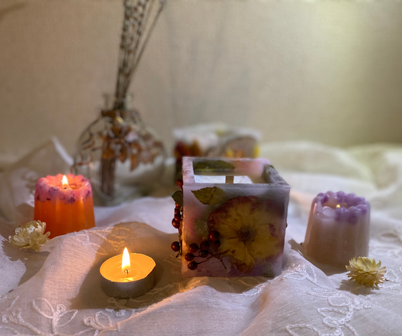 ボタニカルキャンドル【ソイキャンドル&ウッドウィック】インテリア