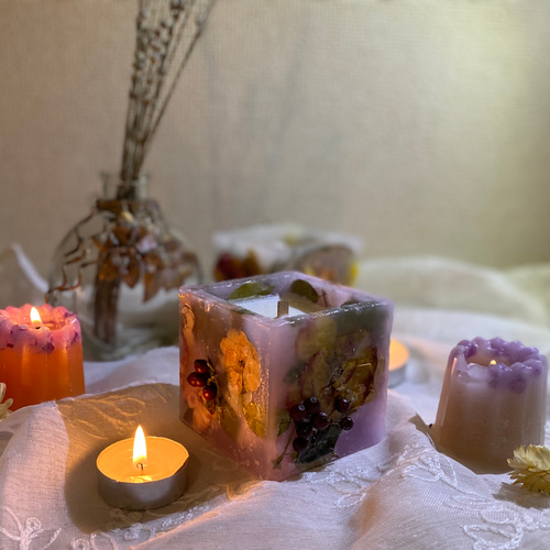 ボタニカルキャンドル【ソイキャンドル&ウッドウィック】インテリア