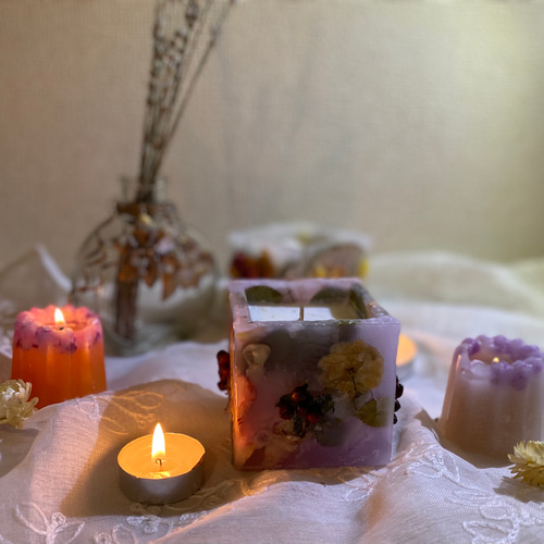 ボタニカルキャンドル【ソイキャンドル&ウッドウィック】インテリア