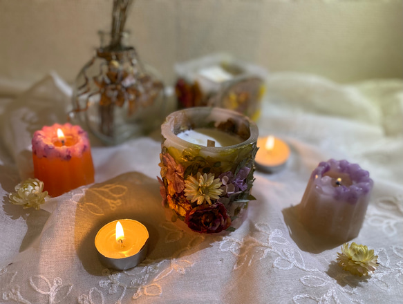 ボタニカルキャンドル【ソイキャンドル&ウッドウィック】ドライ