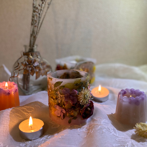 ボタニカルキャンドル【ソイキャンドル&ウッドウィック】ドライ