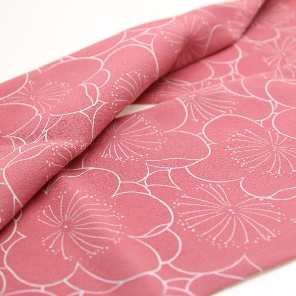 Ikuko Jibiki生產的免費送貨華麗的粉色和服攤位&lt;Umebun&gt; 第4張的照片