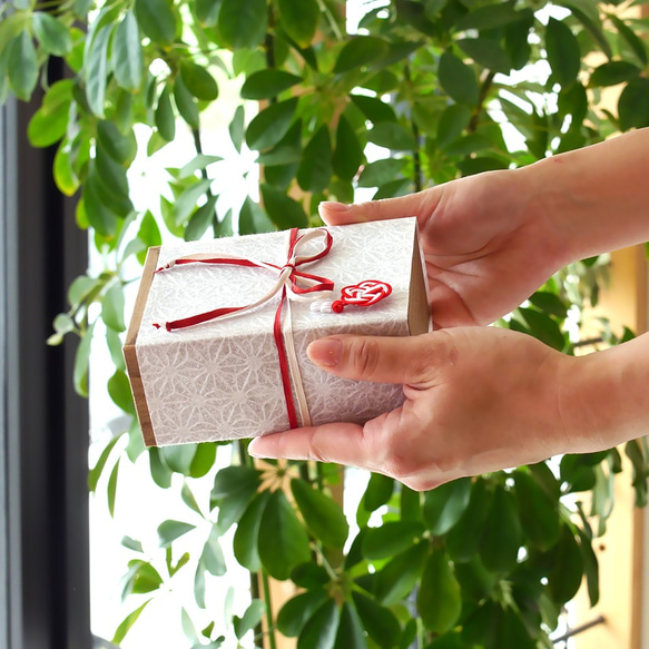[贈品] 小泡桐箱時物配飾 3 件套梅花和秋葉 第5張的照片