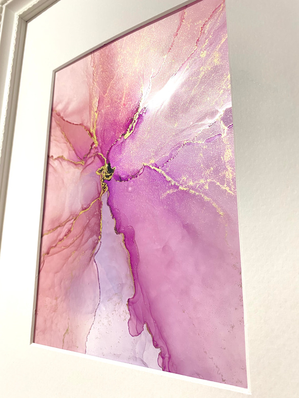 【やり方動画付】初心者アルコールインクアート体験セット：ピンクカラー 2枚目の画像