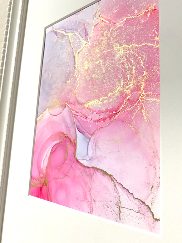 【やり方動画付】初心者アルコールインクアート体験セット：ピンクカラー 1枚目の画像