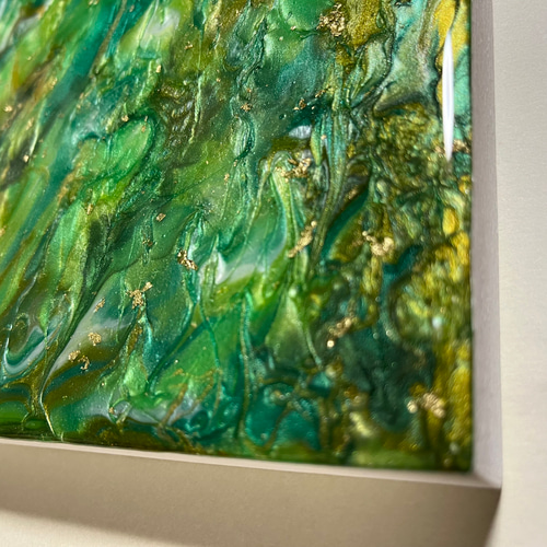 新品未使用 特大レジンアート　水晶レジンパネルアート　バンクシー水晶レジンアート 楽天市場】Leaf Edgez Ocean Resin art（オーシャンレジンアート
