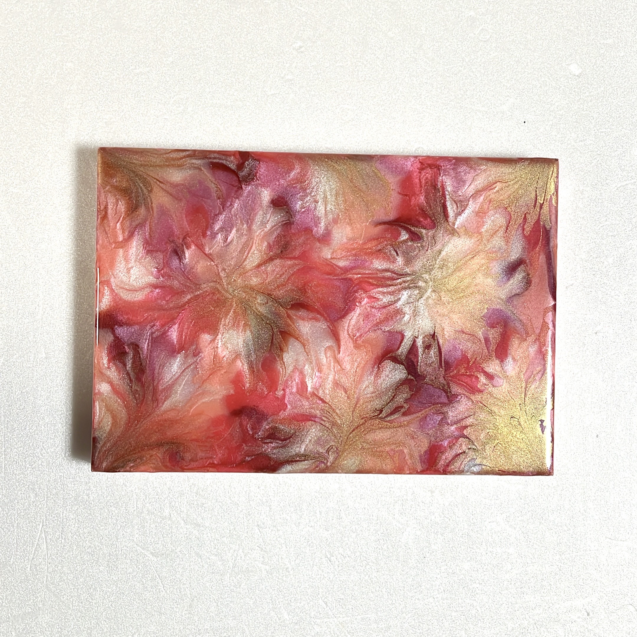 レジンアート】特大パネル／モルディブ／60cm × 30cm ／波紋アート