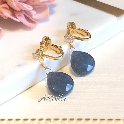 14kgfフェザーアゲート×カルセドニーピアス/イヤリング 14kgfフェザーアゲート×カルセドニーピアス/イヤリング - メルカリ