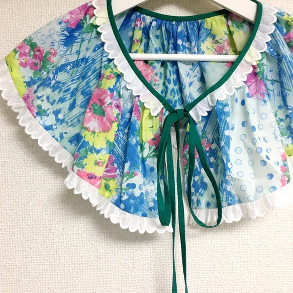 つけ襟[DRESSER]花柄 レース スカラップ 3枚目の画像